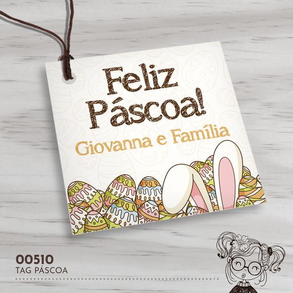 Tag Quadrada Páscoa - 00510