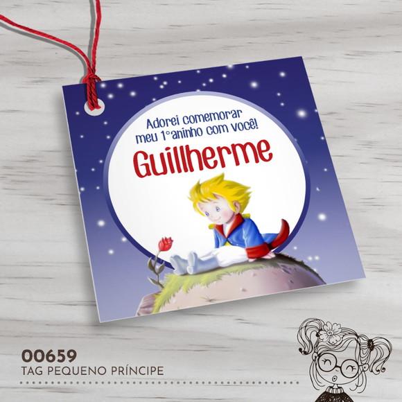 Tag Quadrada Pequeno Príncipe - 00659
