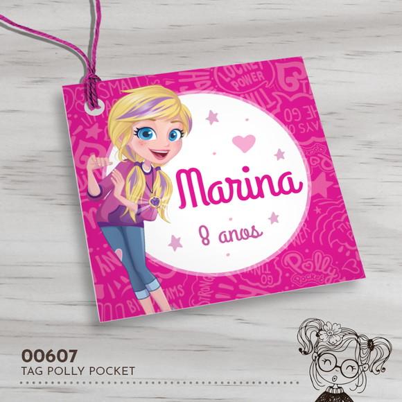 Tag Quadrada Polly Pocket - 00607