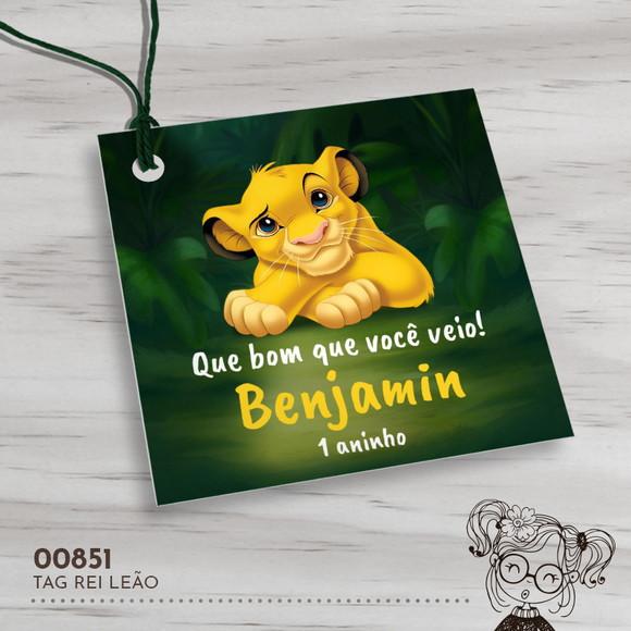 Tag Quadrada Rei Leão - 00851