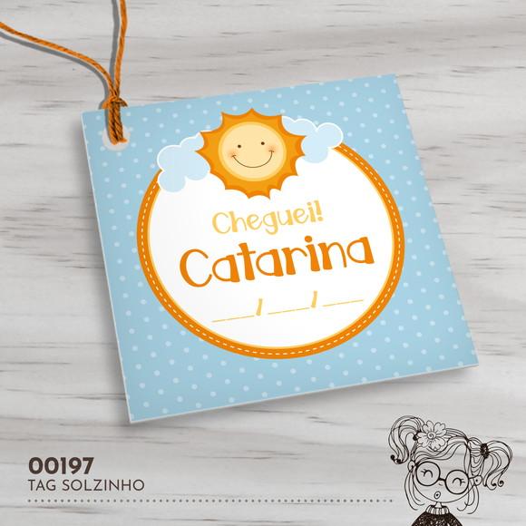 Tag Quadrada Solzinho - 00197