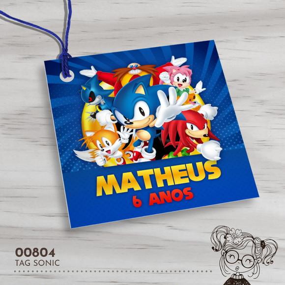 Tag Quadrada Sonic - 00804