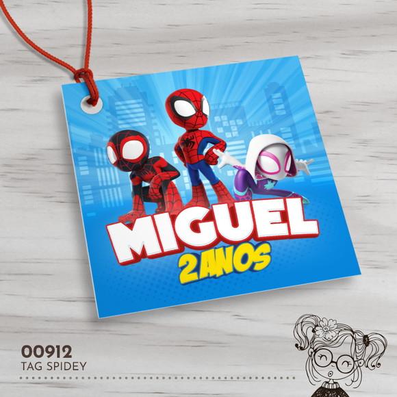 Tag Quadrada Spidey - 00912
