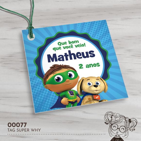 Tag Quadrada Super Why - 00077