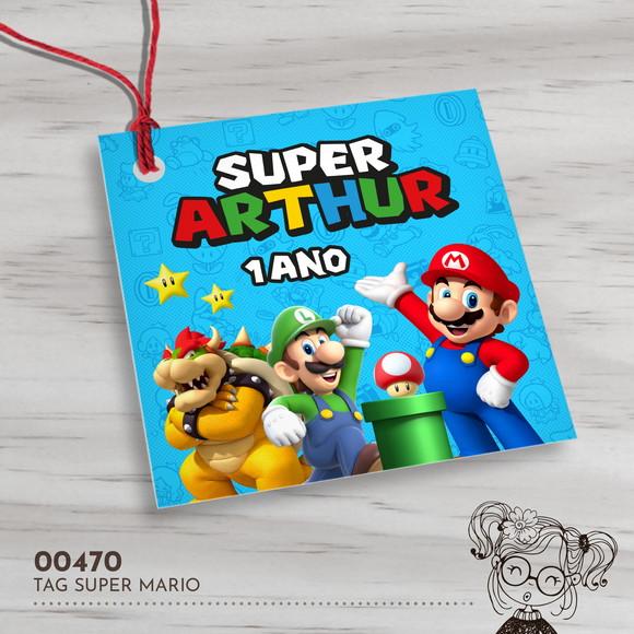 Tag Quadrada Super Mario Bros - 00470