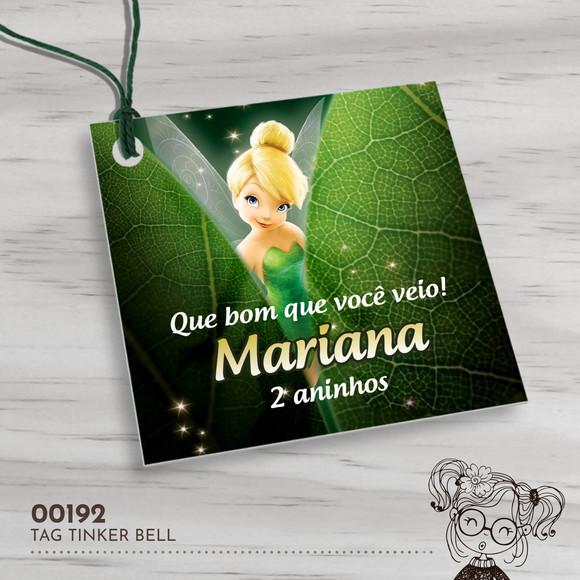 Tag Quadrada Tinker Bell - 00192