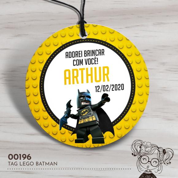 Tag Redonda Batman Lego - 00196