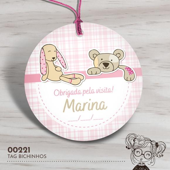 Tag Redonda Bichinhos - 00221