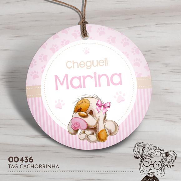 Tag Redonda Cachorrinha - 00436