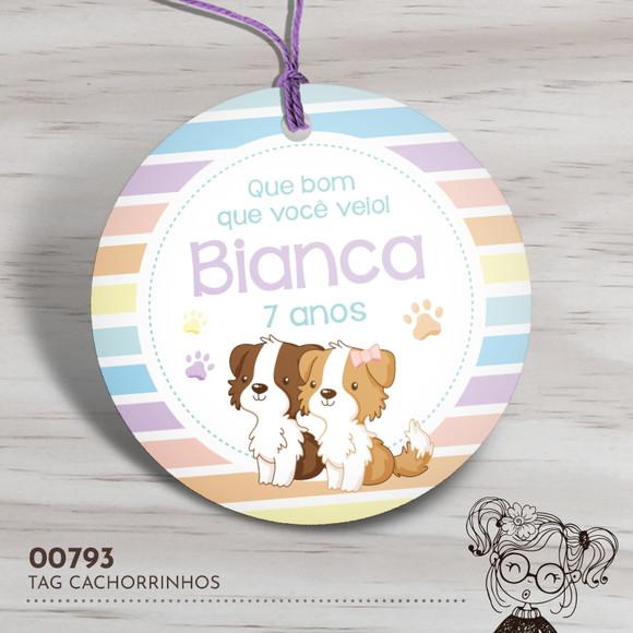Tag Redonda Cachorrinhos - 00793