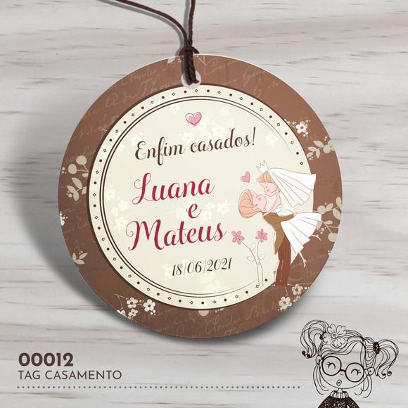 Tag Redonda Casamento - 00012