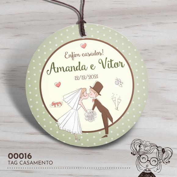 Tag Redonda Casamento - 00016