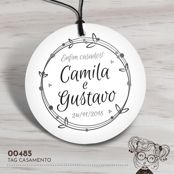 Tag Redonda Casamento - 00485