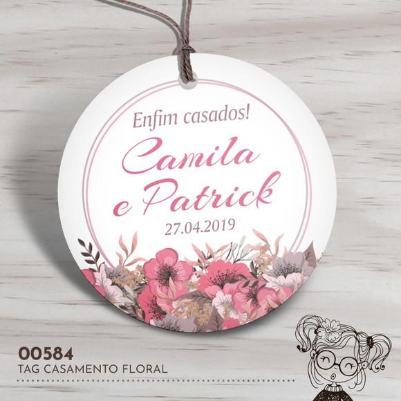 Tag Redonda Casamento - 00584