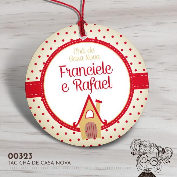 Tag Redonda Chá de Casa Nova - 00323