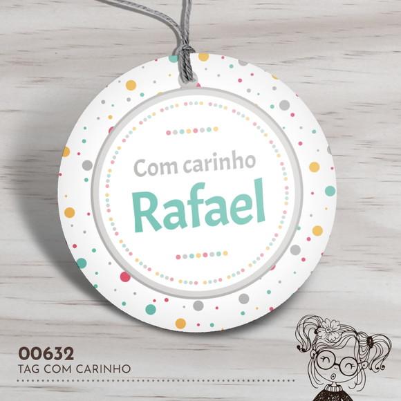 Tag Redonda com Carinho - 00632
