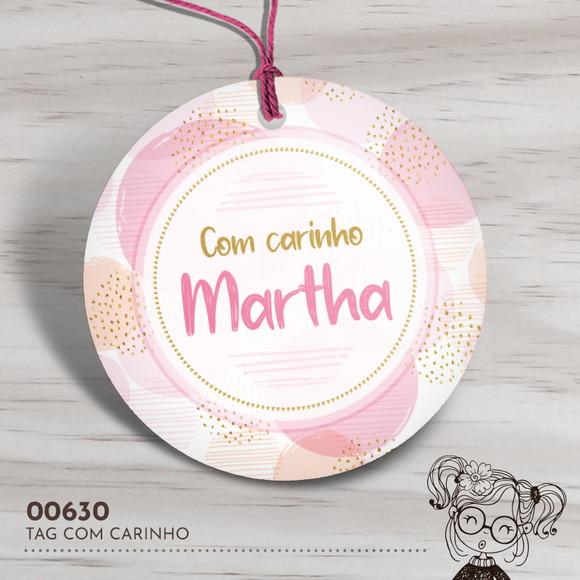Tag Redonda com Carinho - 00630