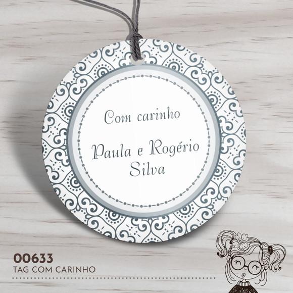 Tag Redonda com Carinho - 00633