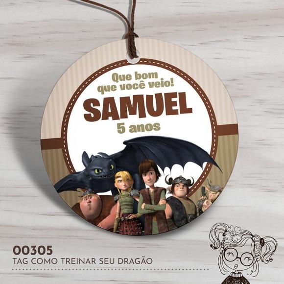 Tag Redonda Como Treinar Seu Dragão - 00305