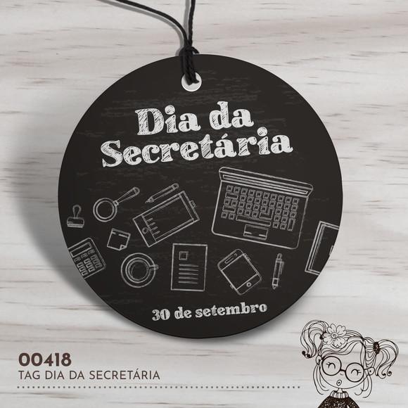 Tag Redonda Dia da Secretária - 00418