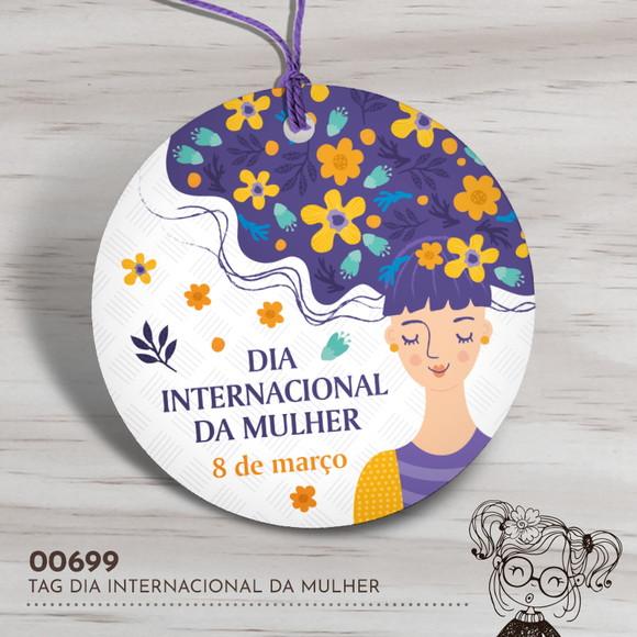 Tag Redonda Dia Internacional da Mulher - 00699