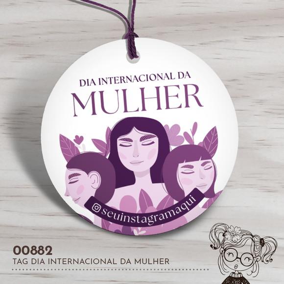 Tag Redonda Dia Internacional da Mulher - 00882