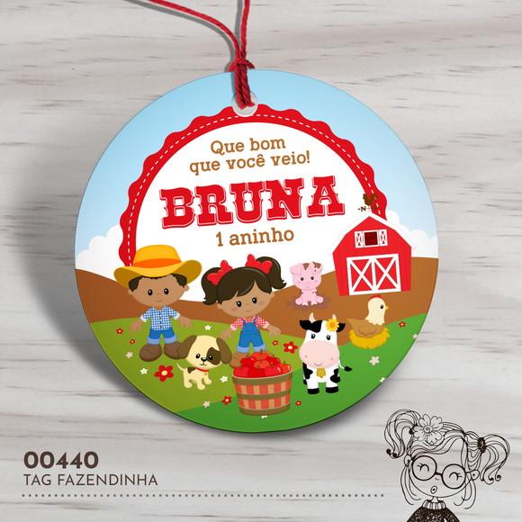 Tag Redonda Fazendinha - 00440