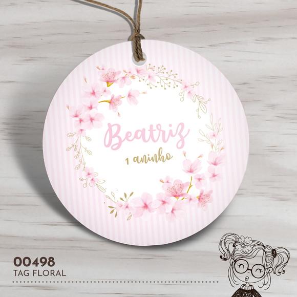 Tag Redonda Flores - 00498