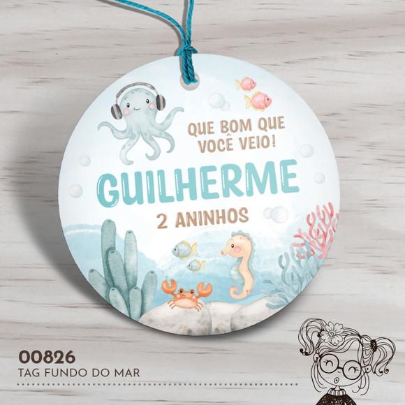 Tag Redonda Fundo do Mar - 00826