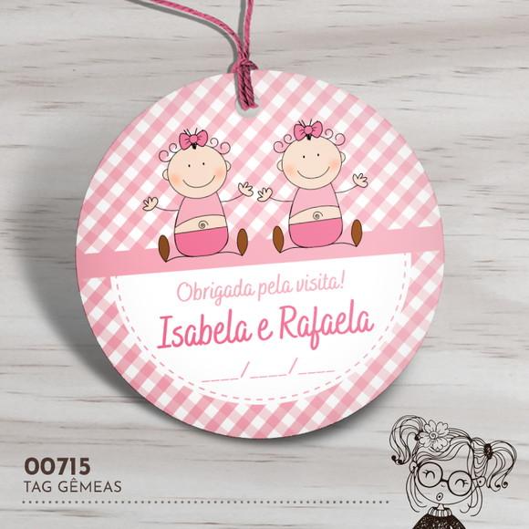 Tag Redonda Gêmeas - 00715