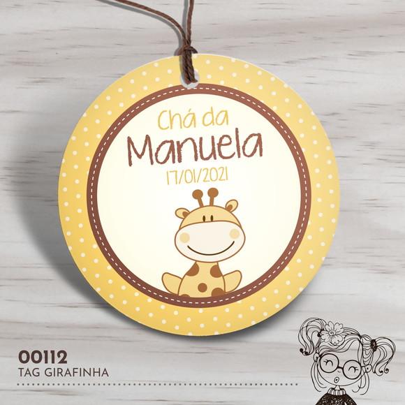 Tag Redonda Girafinha - 00112