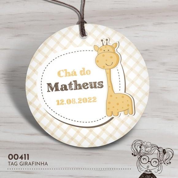 Tag Redonda Girafinha - 00411