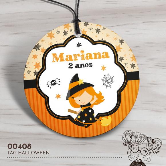 Tag Redonda Halloween - 00408