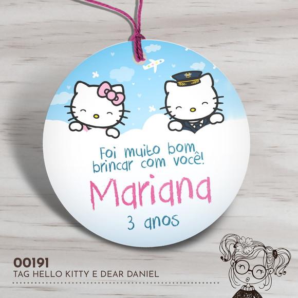 Tag Redonda Hello Kitty e Dear Daniel - 00191