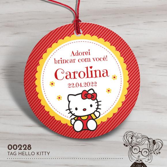 Tag Redonda Hello Kitty - 00228