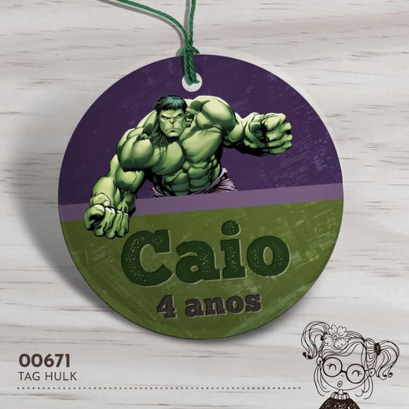 Tag Redonda Hulk - 00671