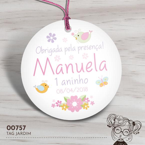 Tag Redonda Jardim - 00757
