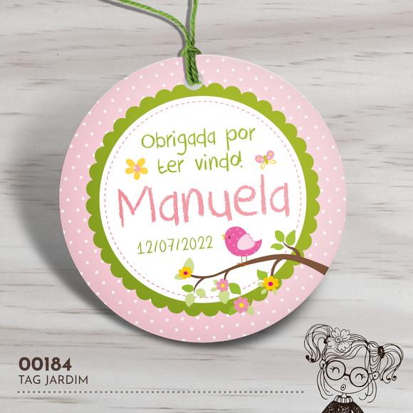 Tag Redonda Jardim Rosa - 00184