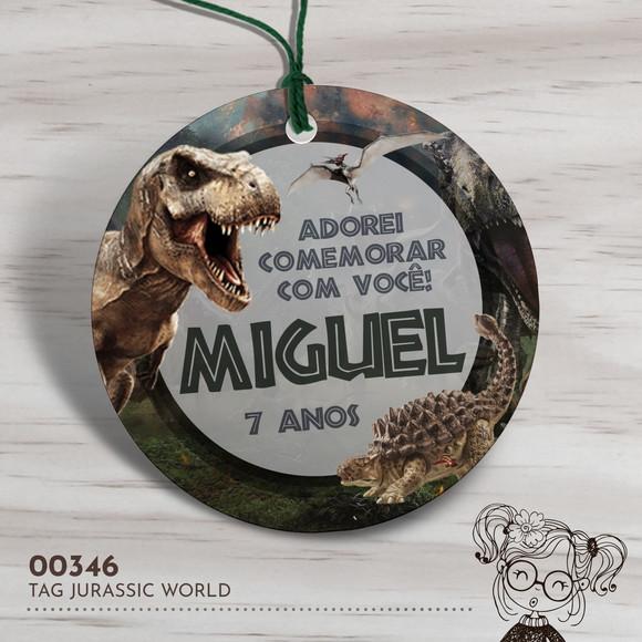 Tag Redonda Jurassic World - 00346