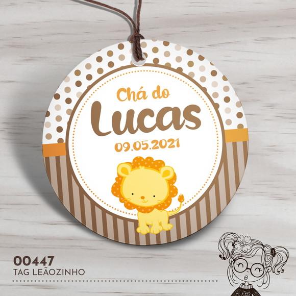 Tag Redonda Leãozinho - 00447