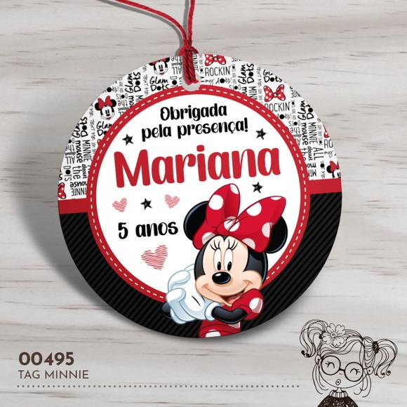 Tag Redonda Minnie - 00495