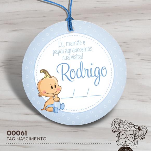 Tag Redonda Nascimento - 00061