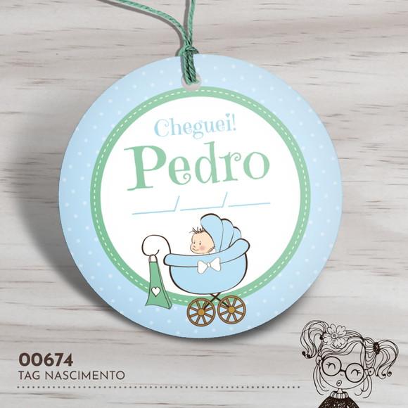 Tag Redonda Nascimento - 00674