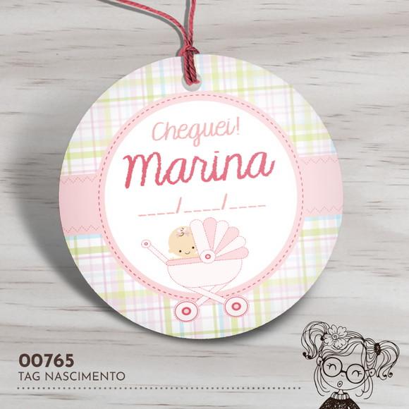 Tag Redonda Nascimento - 00765
