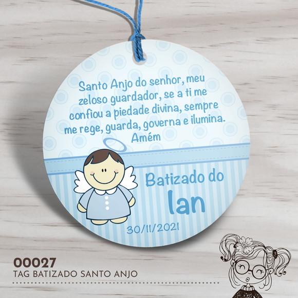 Tag Redonda Oração Santo Anjo - 00027