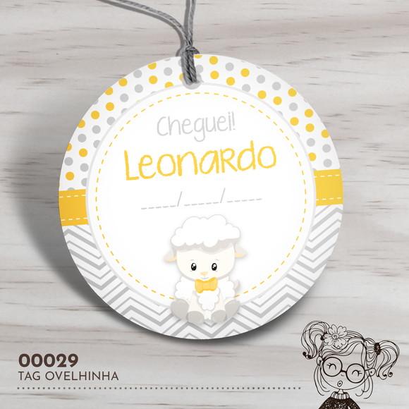 Tag Redonda Ovelhinha - 00029