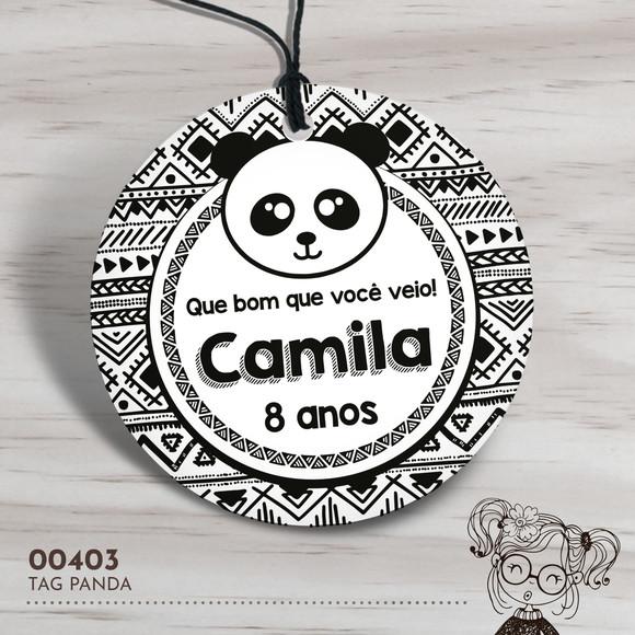Tag Redonda Panda - 00403