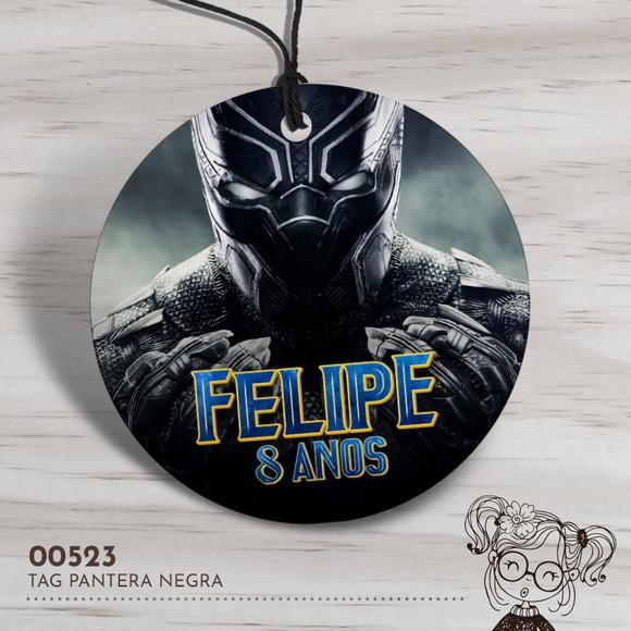 Tag Redonda Pantera Negra - 00523