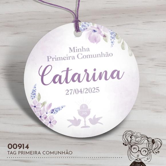 Tag Redonda Primeira Comunhão - 00914