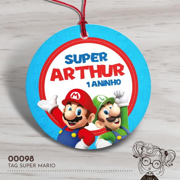 Tag Redonda Super Mario Bros - 00098